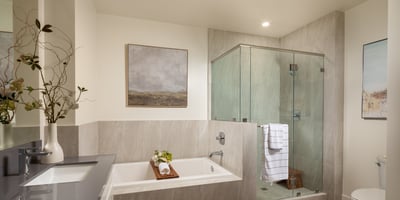 Master Bathroom Has Separate Shower Room and Bathtub