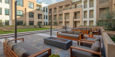 Courtyard with Fire Place and Seatings