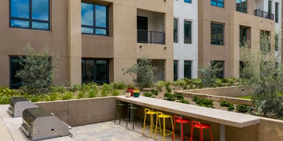 BBQ Area With Bar Seating