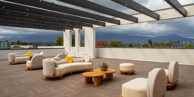 Roof Top With Mountain View