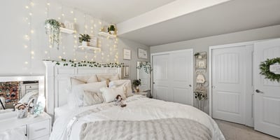 Bedroom in basement.