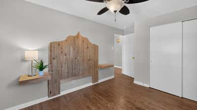 Built in Headboard and Side Tables