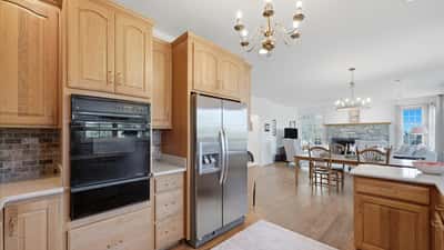 Kitchen View to Family Room
