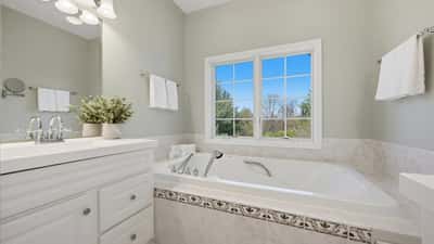 Updated Primary En Suite Bath on First Floor Main Level