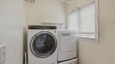 Laundry on the upper level