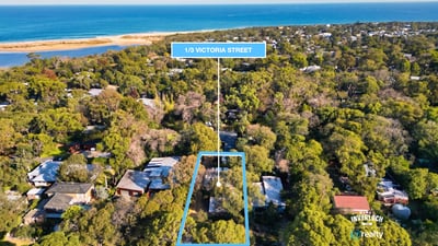 Discover a spacious parcel on 1/3 Victoria Street, nestled among lush greenery with stunning coastal views.