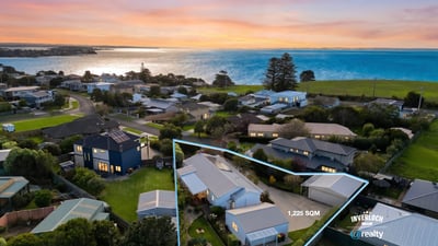 Expansive 1,225 sqm property with stunning ocean views and ample outdoor space for potential development.