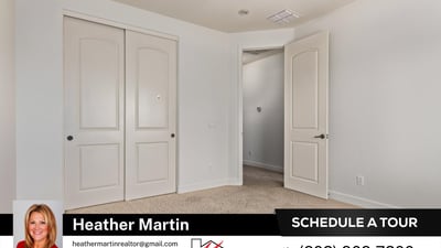 Soft carpeting and a bright window create a comfortable retreat. A flexible room within this Glendale home designed for both entertaining and everyday living.