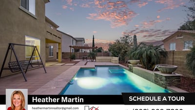 Elegant water features enhance the custom pool, while extended patio space offers room for gatherings. This Glendale property delivers a true backyard retreat with modern appeal.