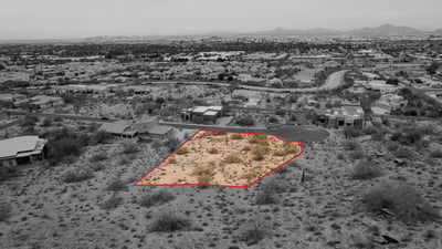 Scenic hillside homesite offering privacy, elevated views, and natural desert surroundings in Phoenix. Nearby luxury homes and mountain scenery create a truly exceptional build opportunity.