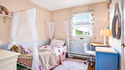 Charming bedroom with cozy vibes.