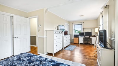 Primary bedroom is a retreat.