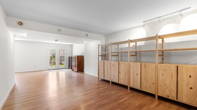 Extra Large Lower level Rec Room with Walkout Exit