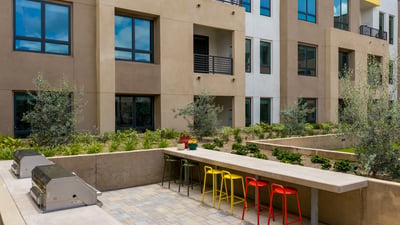 BBQ Area With Bar Seating