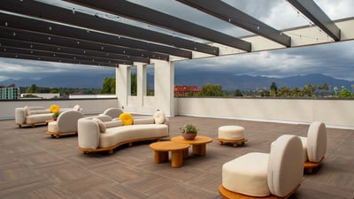 Roof Top With Mountain View
