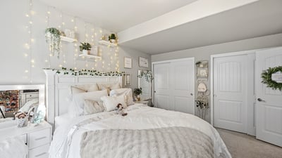 Bedroom in basement.