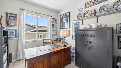 Bedroom on Main Level. Currently used as an office.