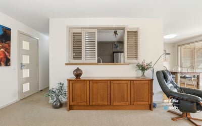 Bright, open layout featuring natural light and a seamless flow between living and dining areas.