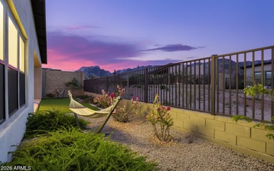 Striking mountain and desert scenery visible from the property, enhancing the outdoor experience. A defining element of Scottsdale living.