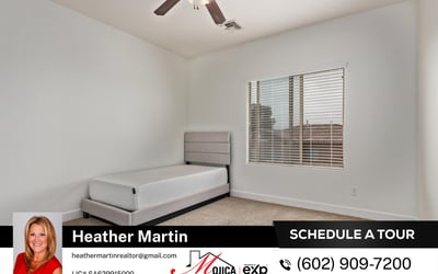 This airy bedroom provides neutral finishes and comfortable proportions. A great complement to this Glendale home s expansive loft and open-concept kitchen.