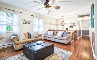 Bright and inviting living room.