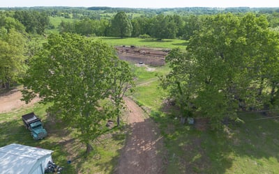 Looking north from house driveway