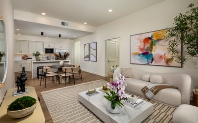 Living Room with Open Floor Plan - 3Bedrooms 3 Baths Plan