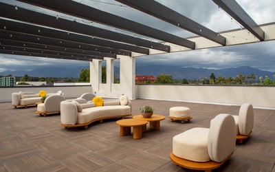 Roof Top With Mountain View