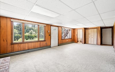 Spacious, adaptable room with abundant natural light, perfect for your creative design ideas and personal touch.