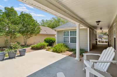 Enclosed courtyard