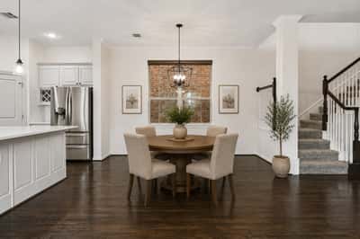 Virtually Staged. Breakfast Area.