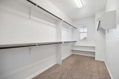 Large walk-in closet in primary bath