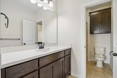 Jack and Jill bath with separate sink