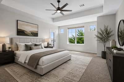 Virtually Staged. Primary Bedroom Suite