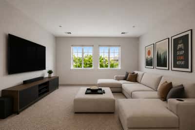 Virtually Staged. Game Room/Media Room