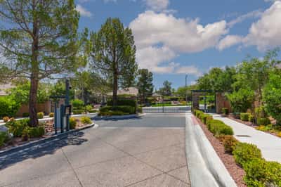 Gated entry into Woodlands Community