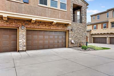 This contemporary multi-car garage showcases durable finishes and is conveniently located near local amenities.