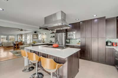 Two Pull-Out Pantries, Island Storage On Both Sides