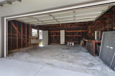 Two car garage