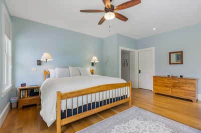 Bright primary bedroom