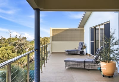 Enjoy expansive views from this spacious balcony, perfect for relaxation and outdoor gatherings.