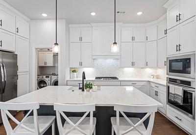 Upgraded floor to ceiling cabinets