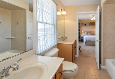 View from the Jack and Jill Bathroom to Bedroom 4.