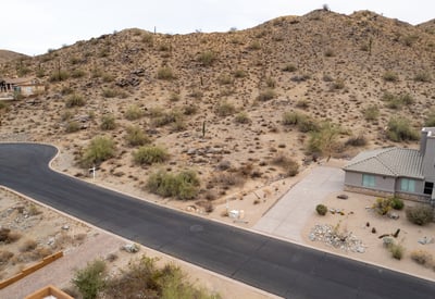 Elevated desert homesite featuring rugged mountain scenery and peaceful natural surroundings in Phoenix. Ideal for building a luxury custom home with privacy and breathtaking Arizona landscape views.