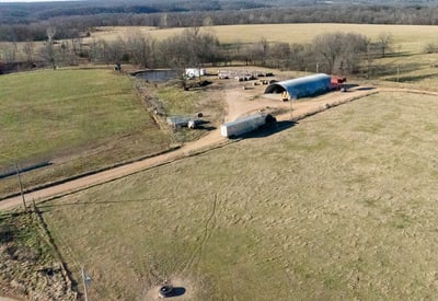 Big Spring Ranch hay and just bast is the north property line. The north side of the road is neighboring property.