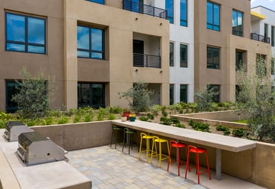 BBQ Area With Bar Seating