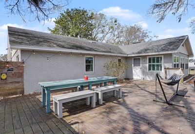 Second view of the deck facing the house! The deck is located on the east side of the home and is perfect for viewing that Florida sunrise!