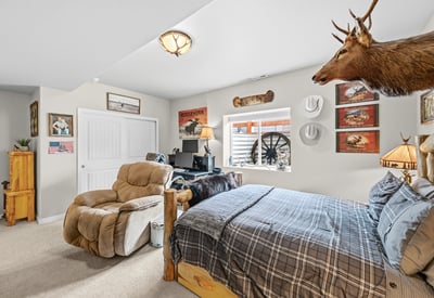 Jr Suite in basement with attached bath