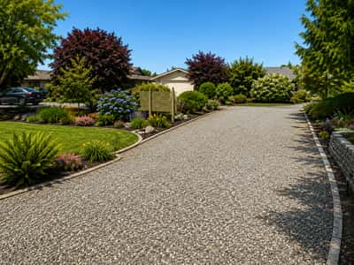 A view from the driveway to your street.