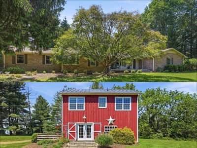 Renovated Main Residence + The Barn House Cottage | 10.44-Acres